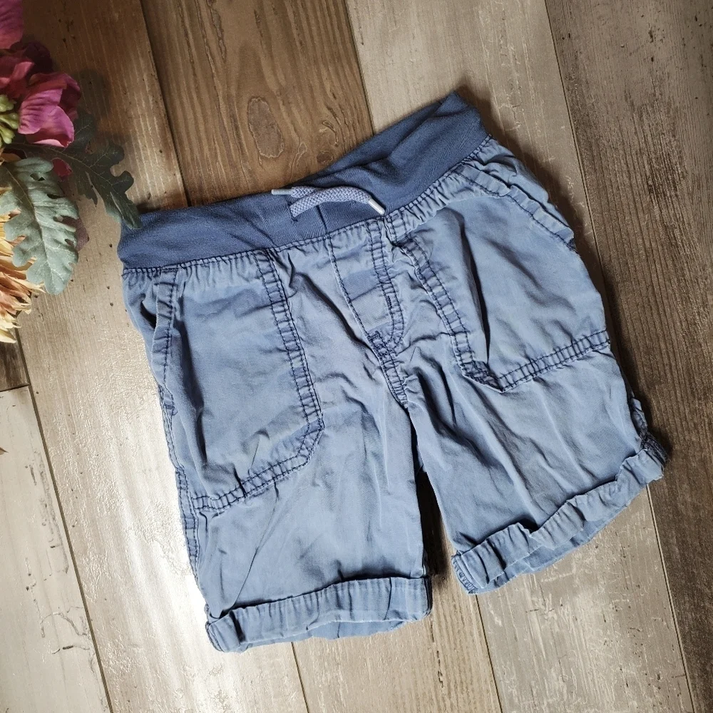 OSHKOSH B'GOSH Boys' Pull-on Shorts Blue Size 3T Toddler Boy EUC